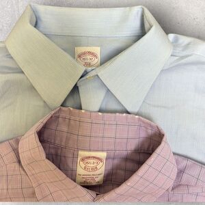 Lot Of 2‎ Brooks Brothers Men's Size 15.5 2/3 Long Sleeve Button Up Shirts